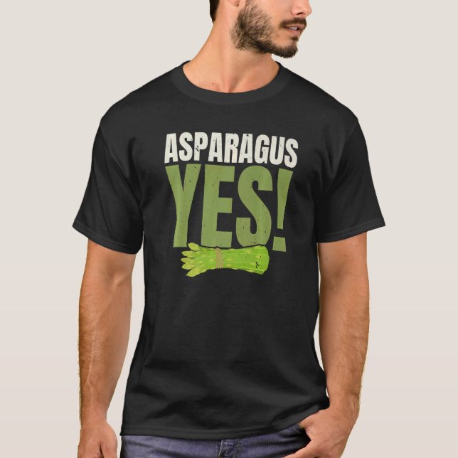 Asparagus Ja Garten Gemüse Gemüse Vegan T-Shirt (Vorderseite)
