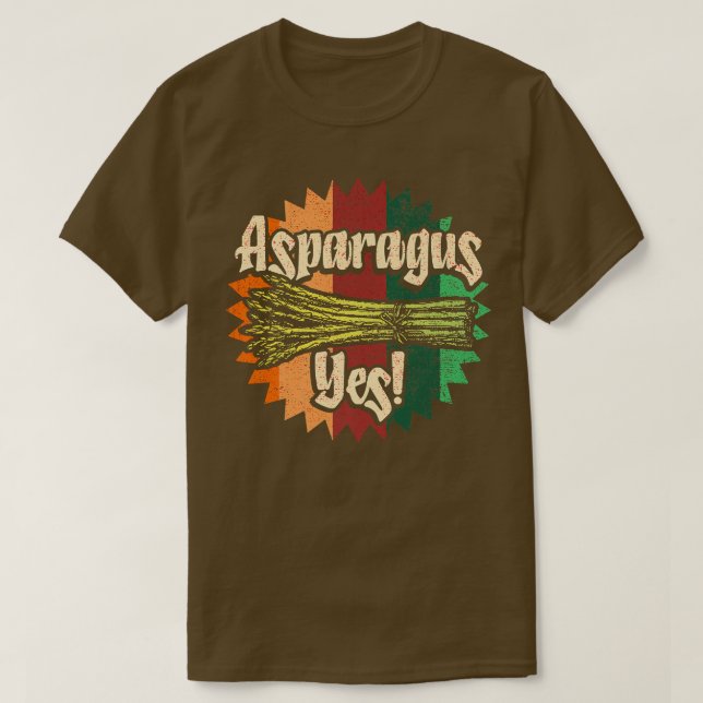 Asparagus Ja Gemüsegärtner T-Shirt (Design vorne)