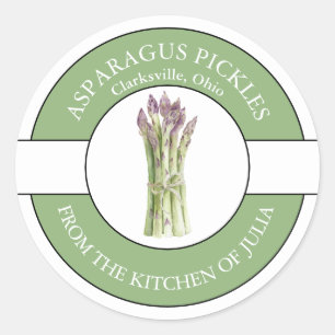 Asparagus-Siegel Runder Aufkleber