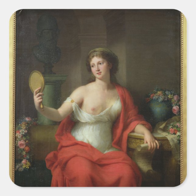 Aspasia, 1794 quadratischer aufkleber (Vorderseite)