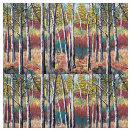 Aspen Abstrakt Pastel Forest Fabric Stoff