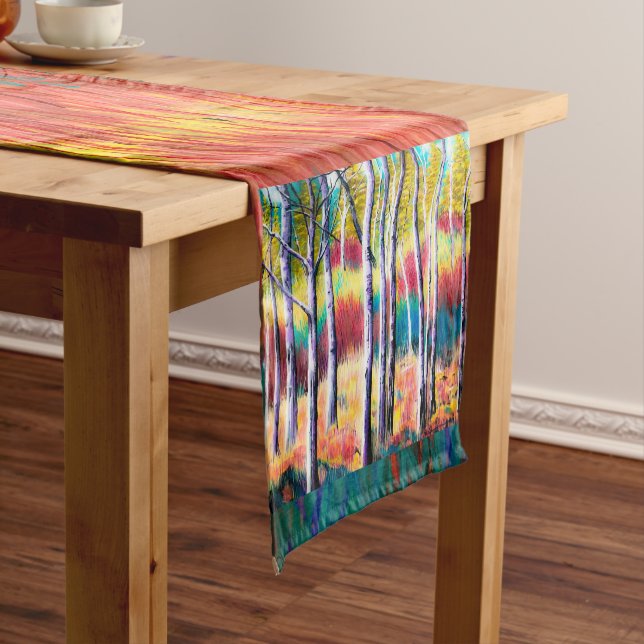 Aspen Abstrakt Tablerunner Kurzer Tischläufer (Beispiel)