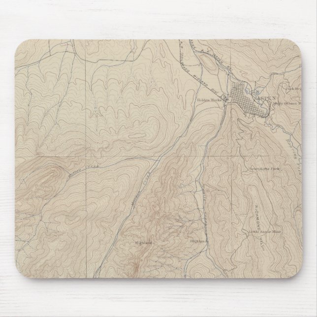 Aspen-Atlas-Blatt Mousepad (Vorne)