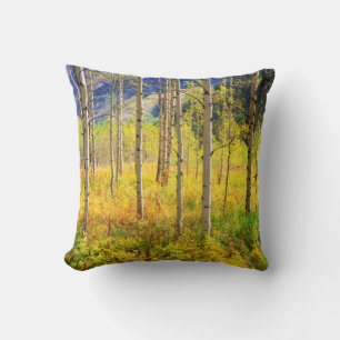 Aspen Bäume im Herbst in den Rockies Kissen