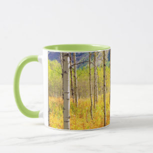 Aspen Bäume im Herbst in den Rockies Tasse