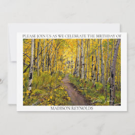 Aspen Bäume im Wald Geburtstag