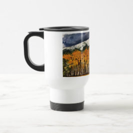 Aspen-Bäumewatercolor-Kunst-Reise-Kaffee-Tasse Reisebecher