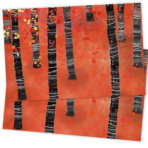 Aspen Birch Tree Landschaft Kissenbezug
