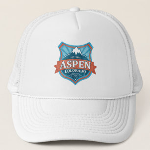 Aspen Colorado aquamariner Grunge Schild LKW Hut Truckerkappe