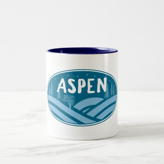 Aspen Colorado Außenbereich Zweifarbige Tasse (Mittel)