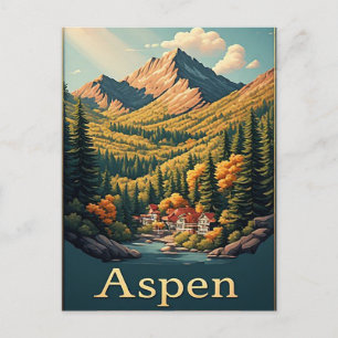 Aspen Colorado Bergstadt Alpine Landschaft Postkarte
