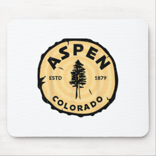 Aspen Colorado Co Bergskifahren Vintage 80er Aspen Mousepad
