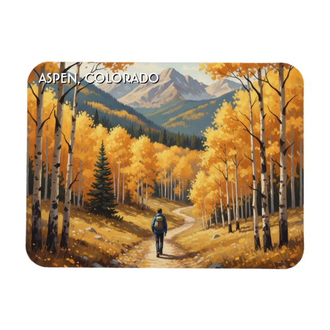 Aspen Colorado Reise Magnet (Horizontal)