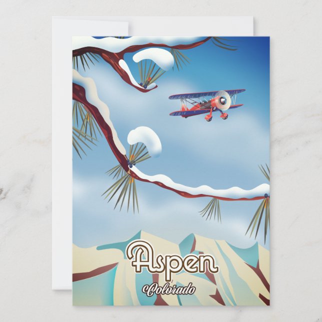 Aspen Colorado Reiseplakat (Vorderseite)