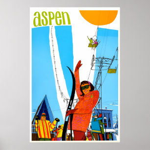 Aspen Colorado Reiseplakat Poster