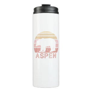 Aspen Colorado Retro Bär Thermosbecher