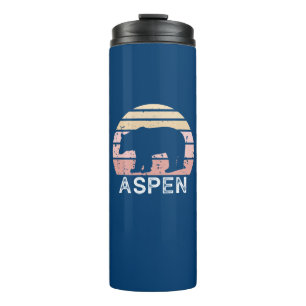 Aspen Colorado Retro Bär Thermosbecher