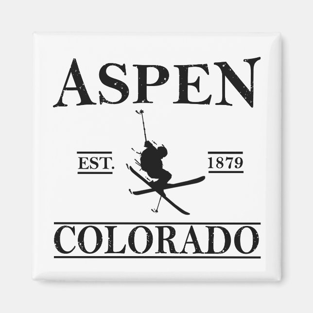 Aspen Colorado ski Magnet (Vorne)