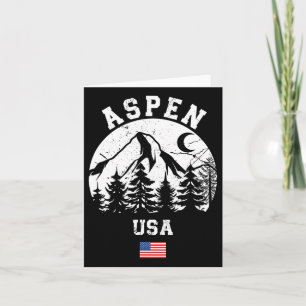 Aspen Colorado Ski Resort Alpin Ski American F Karte