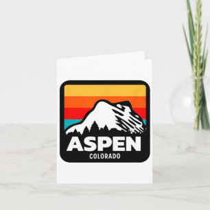 Aspen Colorado Skifahren Snowboarden Familienausfl Karte
