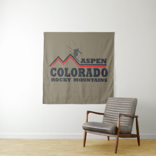 Aspen Colorado Skigebiet Wandteppich