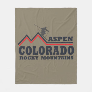 Aspen Colorado Skiort Fleecedecke