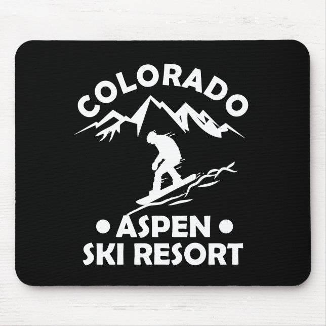 Aspen Colorado Skiort Mousepad (Vorne)