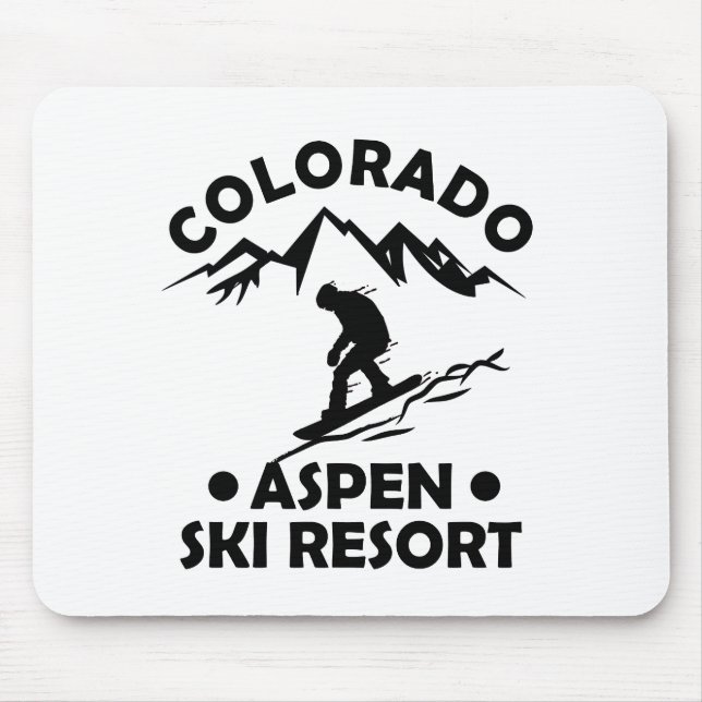 Aspen Colorado Skiort Mousepad (Vorne)