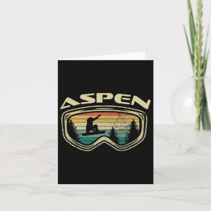 Aspen Colorado Snowboard gestörte Goggles Big Ai Karte