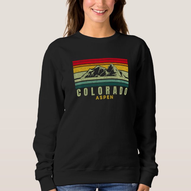 Aspen Colorado Sunset Rocky Mountains Wandern Sweatshirt (Vorderseite)