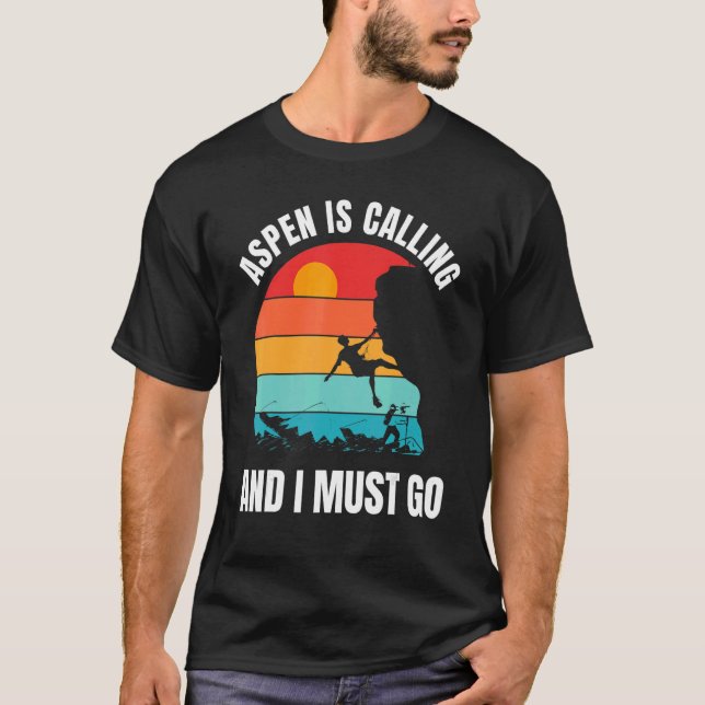 Aspen Colorado Wandern im Val Piora T-Shirt (Vorderseite)