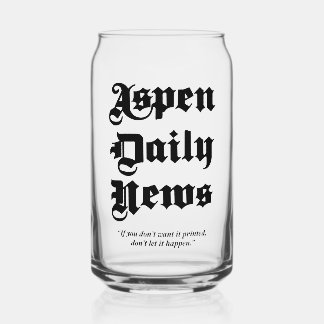 Aspen Daily News 16 oz. Hartglas Dosenglas