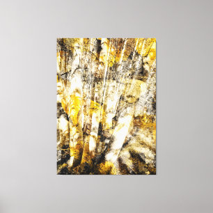 Aspen Forest Abstrakt Leinwanddruck