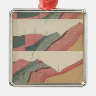 Aspen-Gebirgsblatt 2 Silbernes Ornament