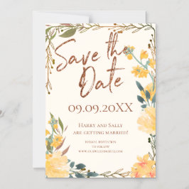 Aspen Gold Rose und Kupfer Save the Date magnetisc Magneteinladung