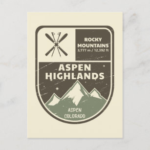 Aspen Highlands Aspen Rocky Mountains Colorado Postkarte