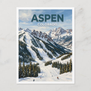 Aspen Highlands Colorado Postkarte