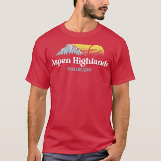 Aspen Highlands, COLORADO, Skisnowboardwandern T-Shirt