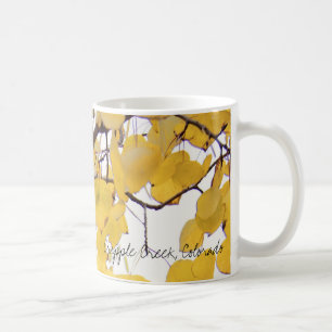 Aspen-Laub, Krüppel-Nebenfluss, Colorado Kaffeetasse