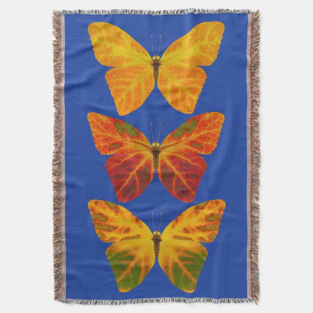 Aspen Leaf Butterflies Decke (Vorderseite Vertikal)