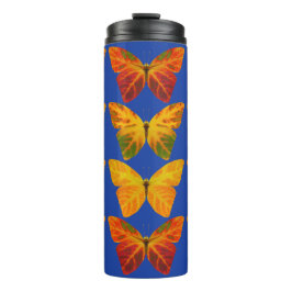 Aspen Leaf Butterflies Thermosbecher
