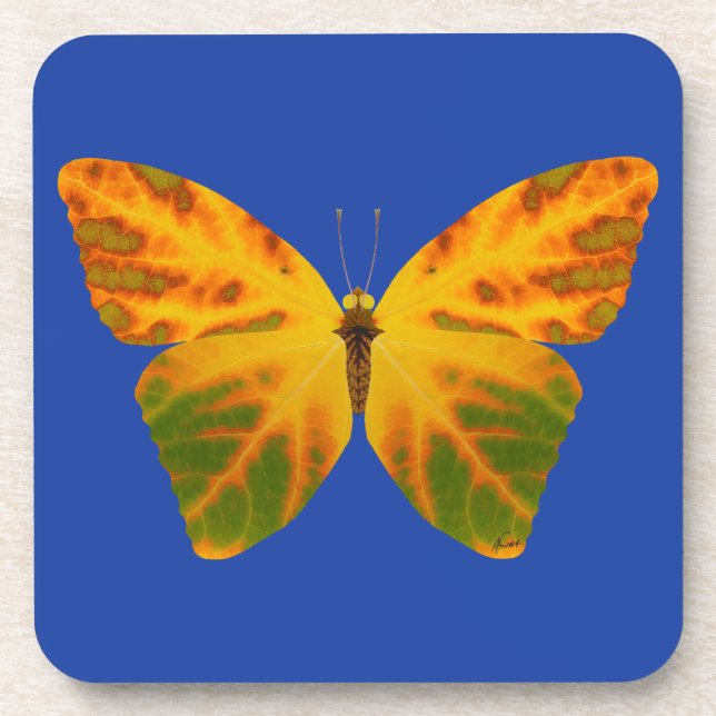 Aspen Leaf Butterfly 1 Getränkeuntersetzer (Vorderseite)