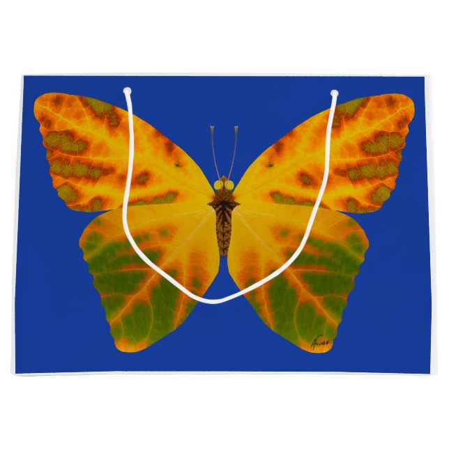 Aspen Leaf Butterfly 1 Große Geschenktüte (Vorderseite)