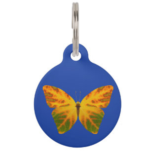 Aspen Leaf Butterfly 1 Haustiermarke