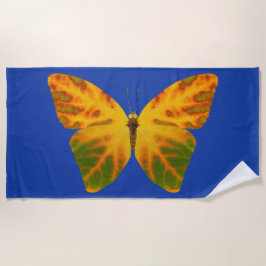 Aspen Leaf Butterfly 1 Strandtuch