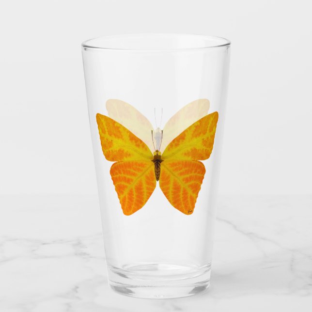 Aspen Leaf Butterfly 3 Glas (Vorderseite)