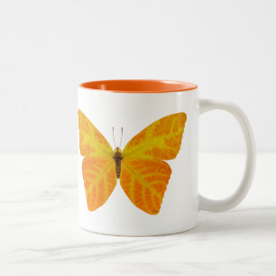 Aspen Leaf Butterfly 3 Zweifarbige Tasse