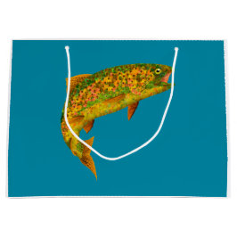 Aspen Leaf Regenbogenforelle 2 Große Geschenktüte
