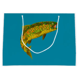 Aspen Leaf Regenbogenforelle 3 Große Geschenktüte