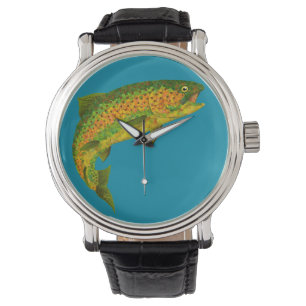 Aspen Leaf Regenbogenforelle 4 Armbanduhr